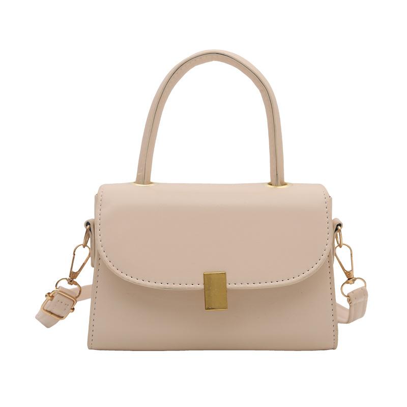 Retro Shoulder Small Bag Women's Bag Trendy Fashion PU Women's Handbag High Sense Messenger Small Square Bag