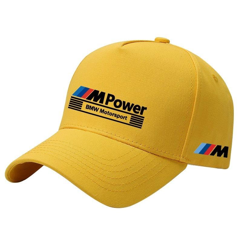 For BMW M X1 X3 For BMW Motorsport Emblem Print Outdoor Summer Sport Baseball Cap Spring Autumn Adjustable Casual Sunscreen Hat Car Stickers