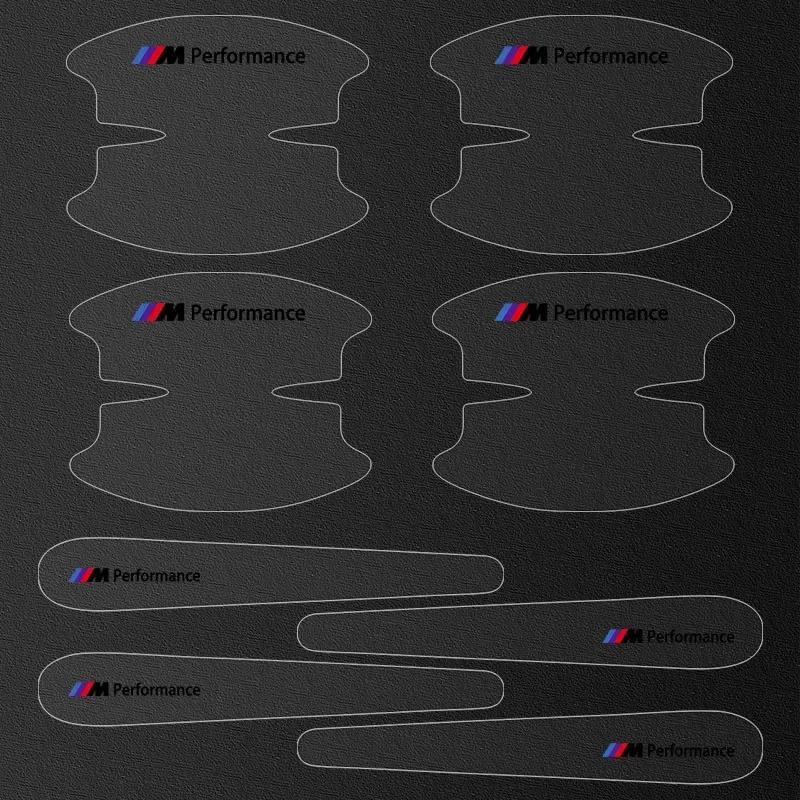 Per BMW 8 pz Adesivo Antigraffio per Maniglia Portiera Auto Adesivo Protettivo Trasparente per Maniglia Portiera Per BMW Serie M Performance 1 3 5 7 M