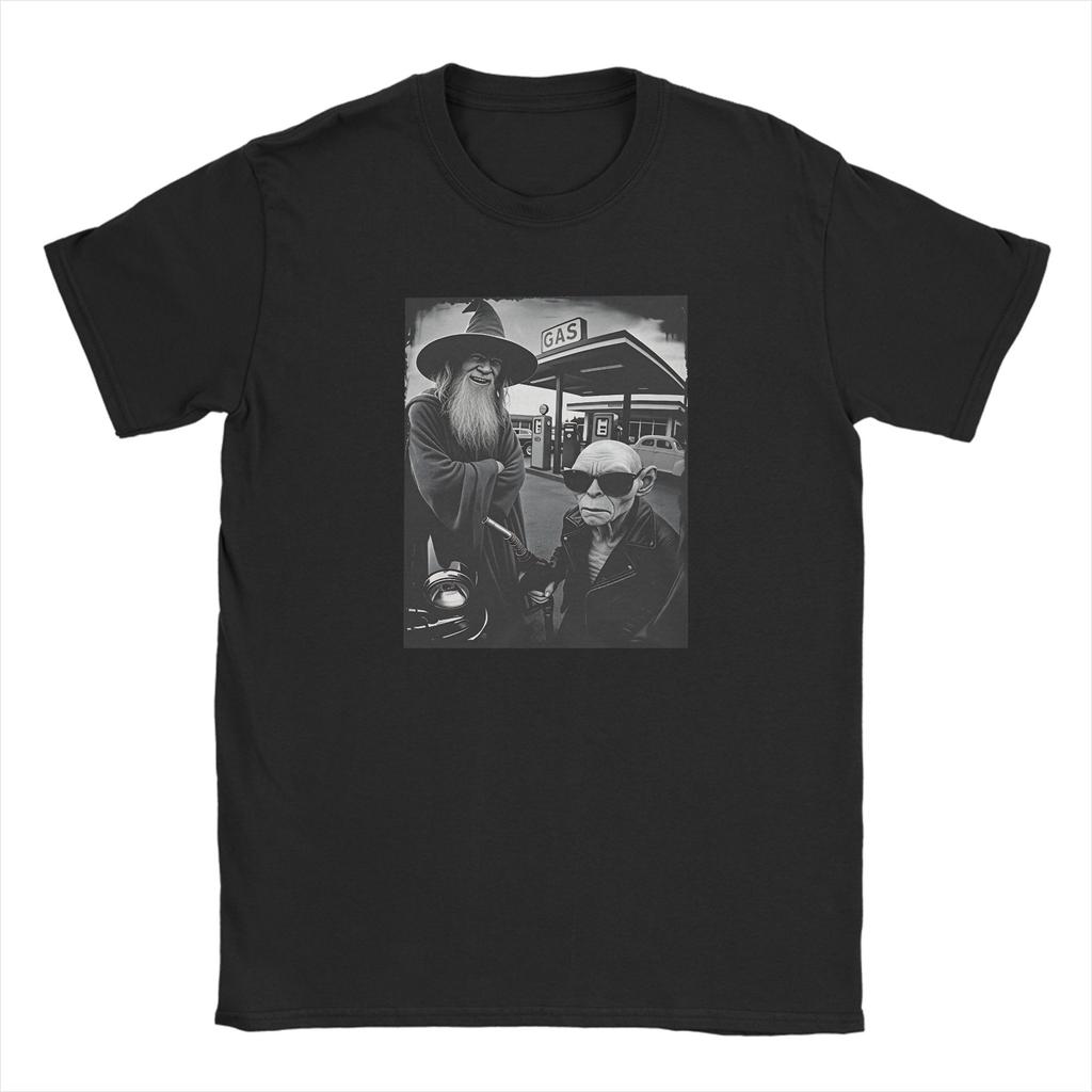Mens Fellowship Hiking Club  T Shirt LLords Of The RRings Meme Pure Cotton Clothing Vintage Short Sleeve Round Neck TShirt