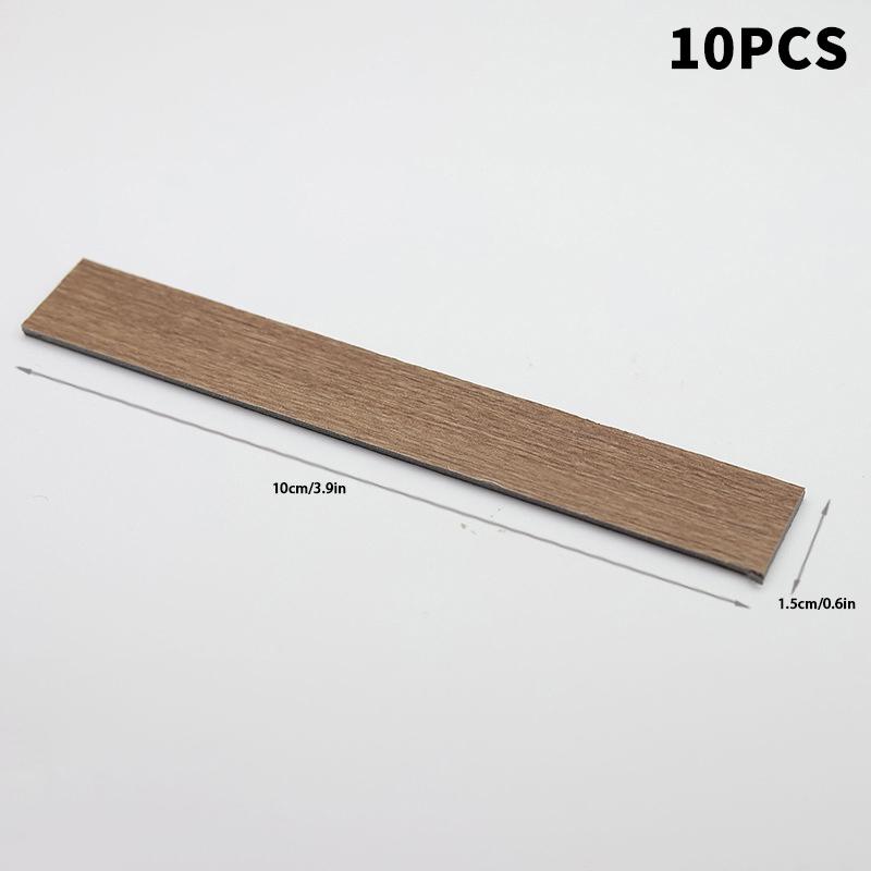 

10 шт. Мини-половые доски Кукольный домик Напольная плитка Миниатюрный деревянный пол Для 1:12 Мебель для кукольного домика Настенный и напольный декор