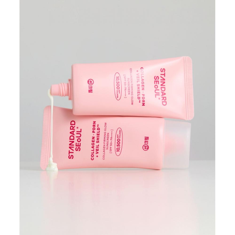 Standard Seoul [2pack] Non Irritating Collagen Firming Glow Sun Cream 50ml NONE