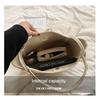 Women's Handbag Student Class Large-capacity Bag Solid Color Tote Bag Handheld Commuter Bag Underarm Bag