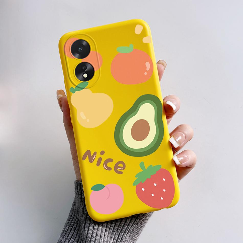 For Oppo A18 A38 Case Cute Bear Frog Cartoon Soft Silicon Phone Case For Oppo A38 4G A 38 OppoA38 CPH2579 6.56" Back Cover Capas