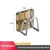 Acrylic Sink Sponge Holder Adhesive Sink Caddy Organizer Rack Storage Hook for Sponges Brushes Chopping Board Kitchen Accessorie