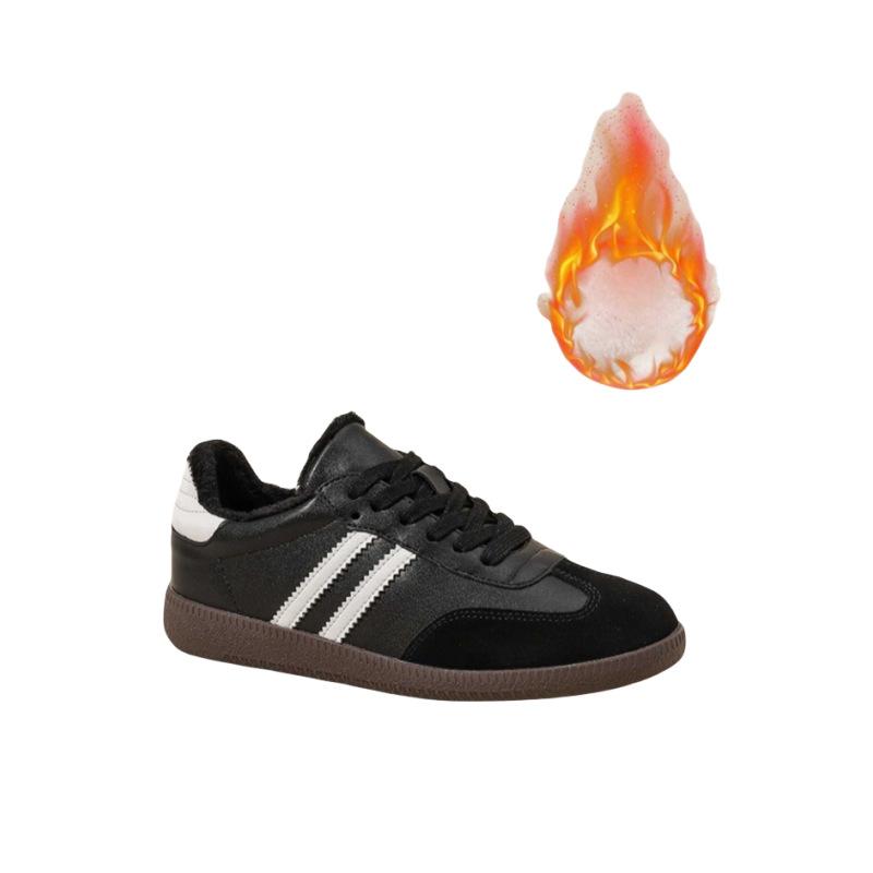 Leather women's 2 new retro versatile color matching thick-soled lace-up casual sports board shoes little white shoes