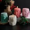 Christmas Tree Mold White Christmas Snowflake Mold Cylinder Candle Mold Cylindrical For Holiday Crafts Festival Ornament Home
