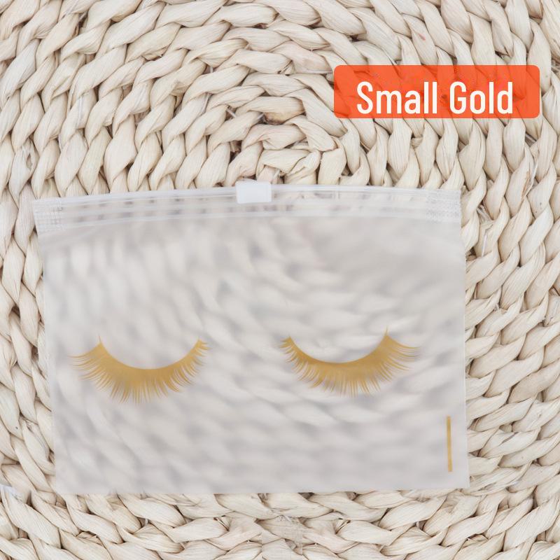 EVA Eyelash Frosted Ziplock Cosmetic Storage Bag