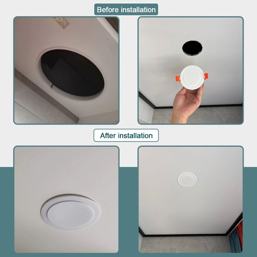 Plastic Wall Hole Cover Snap-on Reserved Drill Hole Cap Creative Air Conditioning Hole Cover
