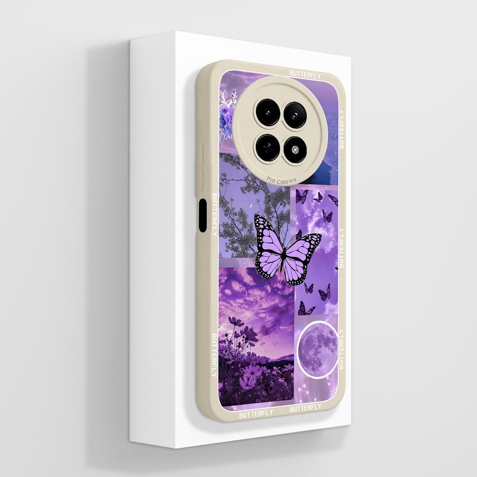 Matte Hülle für OPPO Realme 12 11 Pro Plus 12Lite 12X 11X Hülle Niedliche Mode Welpe Handy Tasche Weiches Flüssigsilikon Stoßfester Bumper für OPPO Hülle Capa