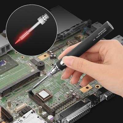 Wireless Soldering Iron Kits USB Rechargeable Portable Wireless Soldering Iron 3 Temperature Adjustment Soldering Iron
