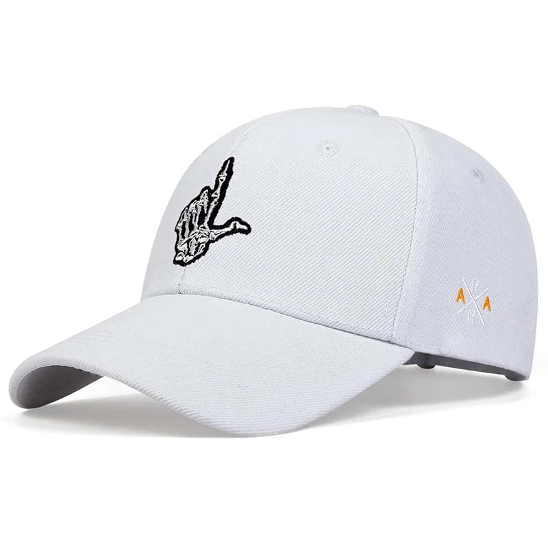 

Unisex Skeleton Fingers Embroidery Baseball Caps Spring Autumn Outdoor Adjustable Casual Hats Sunscreen Hat Sports Cap