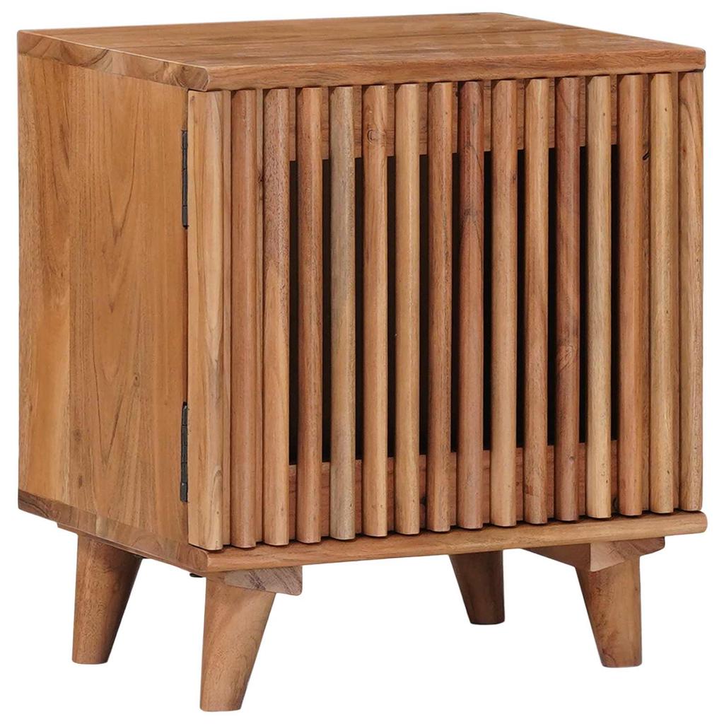 Handcrafted Nightstand Teak Brown 40 x 30 x 45 cm
