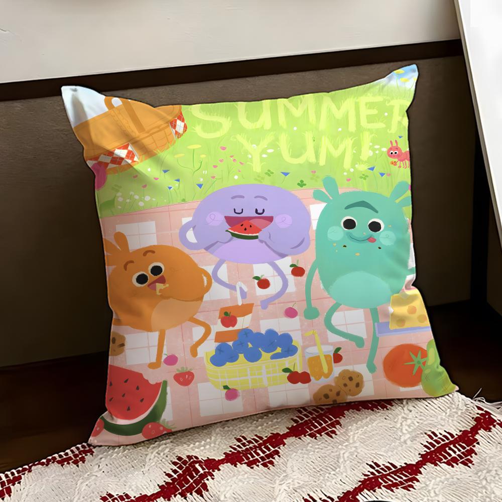 The Bumble anime NNums Cushion Cover Reversible Soft Durable Pillow Cover Home Car MultiScene Use for Daily Comfort