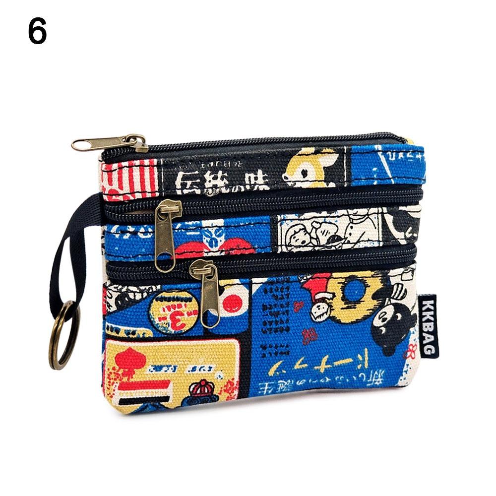 Söt Vattentät Myntpåse Enkel Kort Dragkedja Organizer Multifunktionell Plånbok