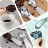 2 Pcs 2 Tbsp Scoop, Stainless Steel 2 Tablespoon Capacity, 30ml Short-Handled Coffee Scoop for Ground Coffees Fits ide Canisters