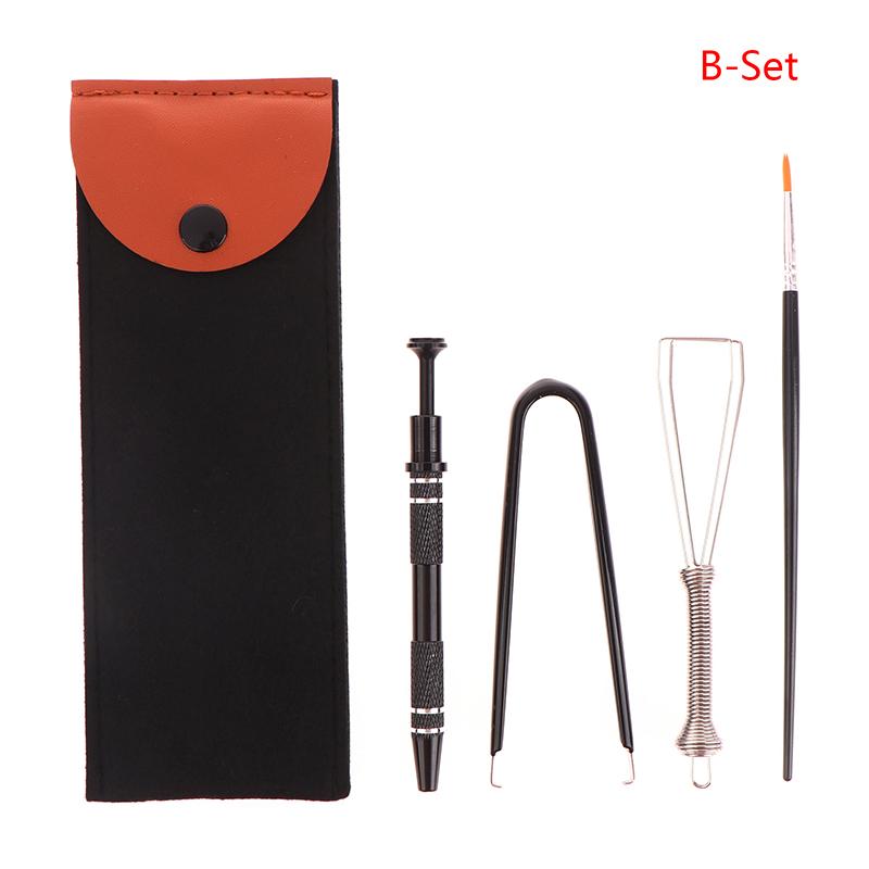 

1 комплект инструментов для чистки клавиатуры, металлический съемник клавиш, держатель стержня, съемник переключателей, смазочный карандаш, щеточка для смазки с сумкой для хранения as the picture