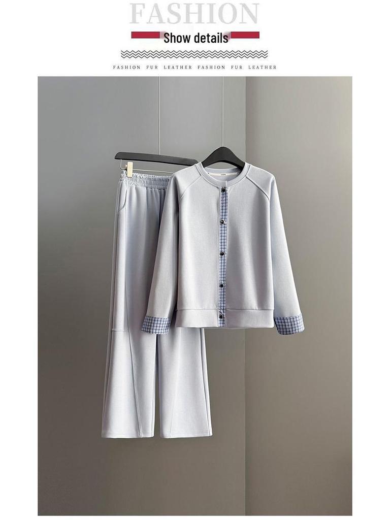 Stylish Women's Spring/Autumn 2025 Casual Sportswear: Chic Loose-Fit, Age-Reducing Two-Piece Set