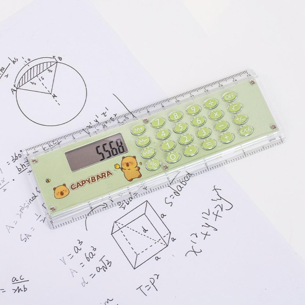 Мини-линейка Капибара Измерительная линейка Креативная линейка Студенты зелёный