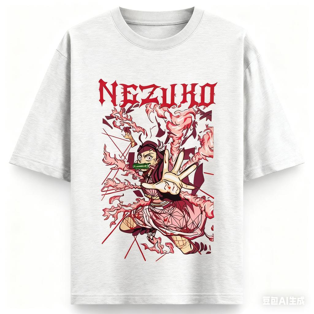 Demon Slayer Anime Printing Oversized Cotton Tshirt Men and Women Comfortable Harajuku Trend Y2K  Summer Short Sleeve Tshirt