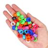 100Pcs Birds Pigeon Foot Rings Small Poultry Foot Ring 10 Colors Plastic Dove Clip Quail Pigeon Foot Ring Pet Bird Supplies