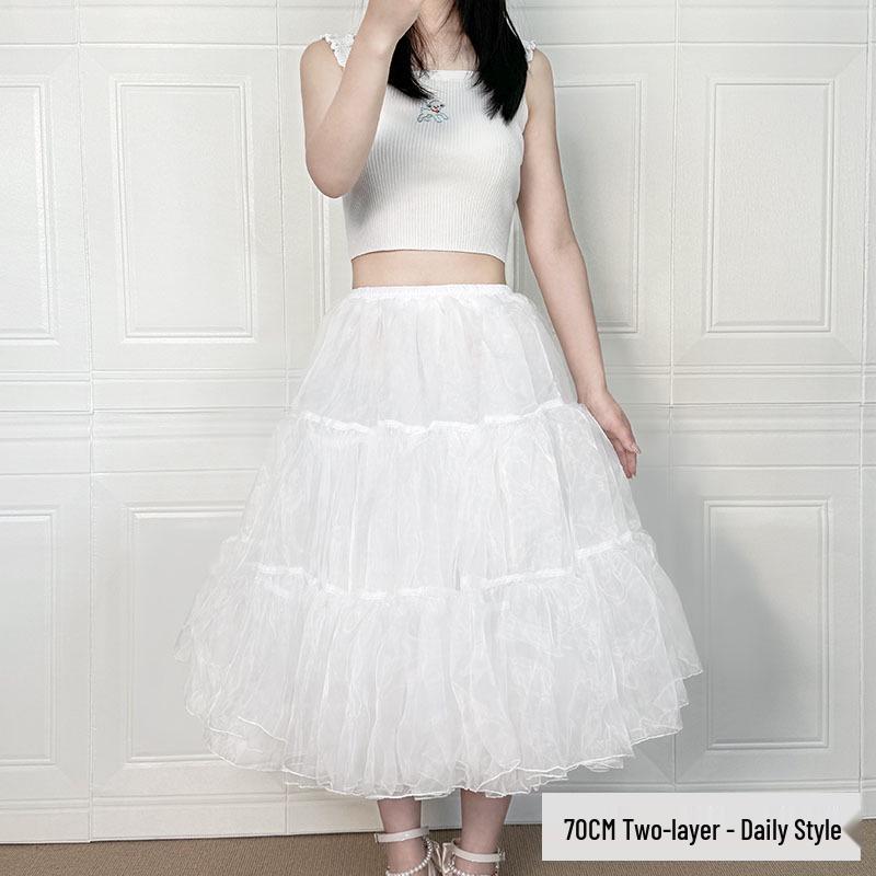 Violent Carmen Lolita Soft Girl Midilanger Petticoat-Rock