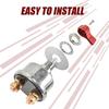Portable High Current Battery Disconnect Switch 300A,12 24V Master Battery Power Cut Isolator Switch With Face Plate For Car
