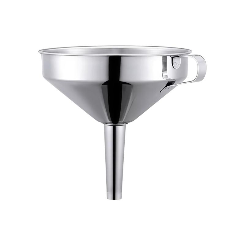 Metal Pouring Tool with Filter Insert for Bottles and Jars, Kitchen Filling Aid for Oil, Sauce, and Juice for Daily Use