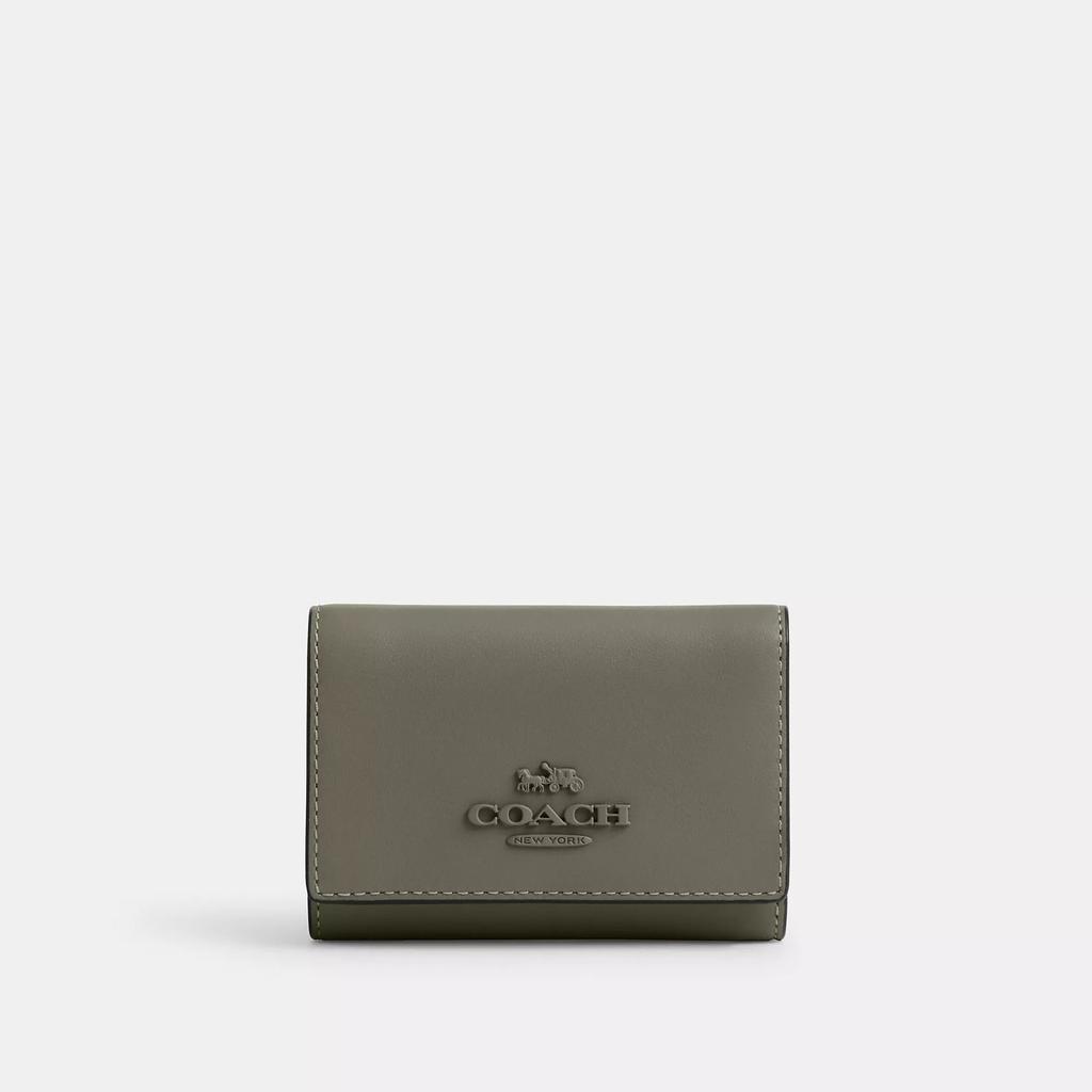 Coach Micro Wallet Silver Chalk