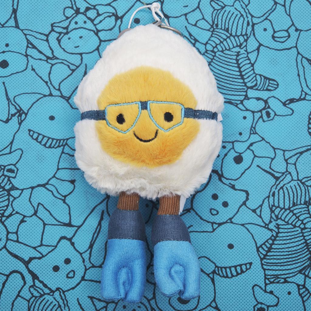 New Model JC fun Plush Toy, Small Cherry Charm, Little Turtle Plush Toy, Croissant, Little Penguin JC Bag Charm
