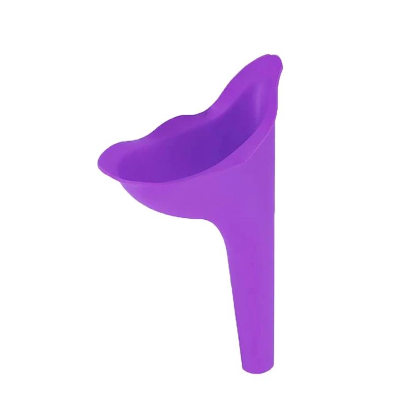 

Женский писсуар выдвижной для использования на открытом воздухе стоя и приседая, для путешествий, для мужчин и детей, для автомобилей, для мужчин и женщин, для сбора мочи фиолетовый