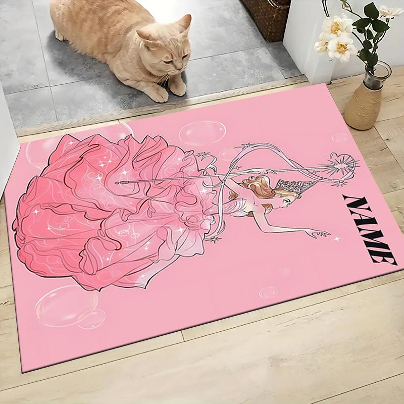 Custom Name Witch Princess Adventure Carpet Rug Customizable Soft Washable Anti-Slip Home Living Room Sofa Mats Personalized Rug. 0909336