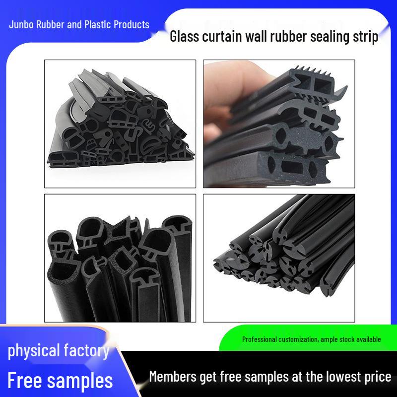 EPDM Sealing Strip for Aluminum Doors & Windows, Windproof Silicone Rubber for Glass Curtain Walls