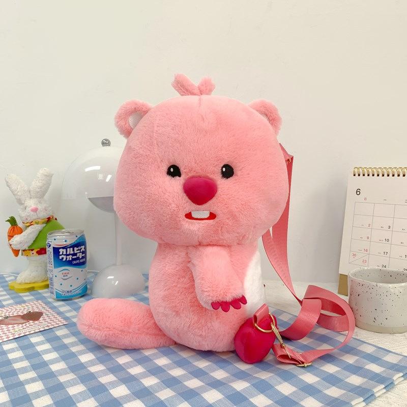 Loopy Backpack Themed Anime Peripheral Handbag Plush Toy Cute Doll Cartoon
