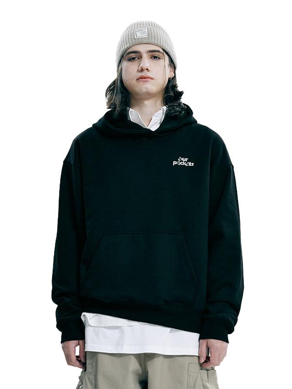 Our Pockets Signature Logo Sweat Hoodie (Black) Black/M