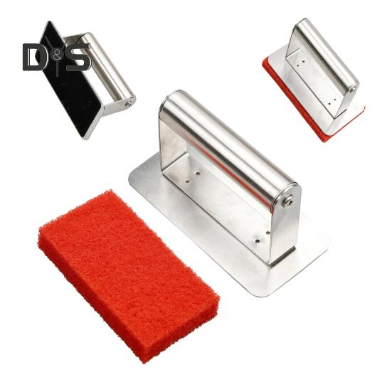 11Pcs Griddle Cleaning Kit Professional Grill Cleaner Tool Set with 2 Handles 1 Scraper 3 Stones And 5 Brushes Heat-Resistant Deep Cleaning Grill