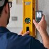 Handheld Distance Measurer with Display Screen, Level Bubble and Keypad Control for Home Improvement and Interior Planning