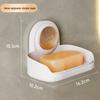 Bathroom Non Perforated Soap Box Suction Cup Wall Mounted Toilet Single and Double Layer Washroom Household Drain Storage Rack