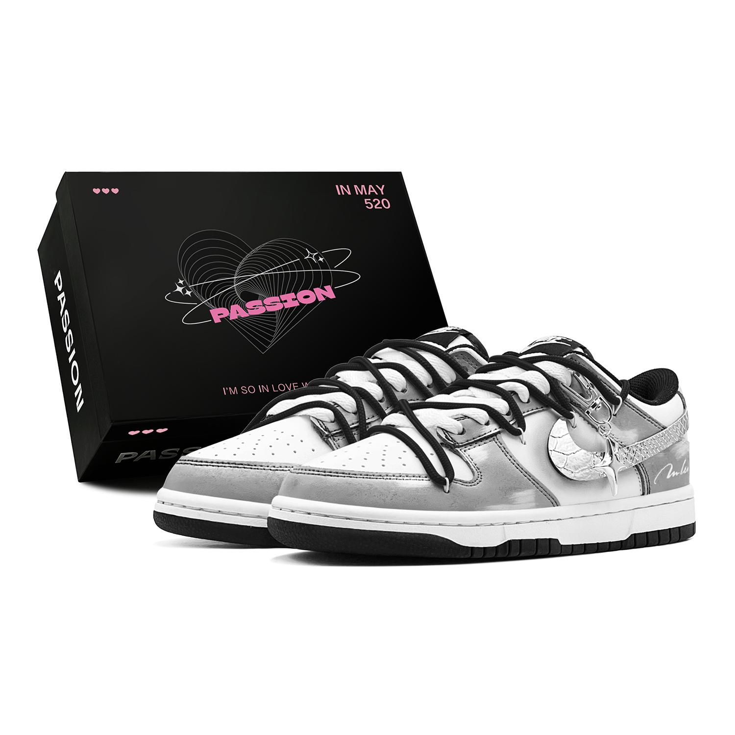 

Nike Dunk Couple s, Spring Refresh, Silver Trace Star, Deconstruction Design, Classic And Versatile Low top DD1391-100(TeamS2-S-BOX) 45