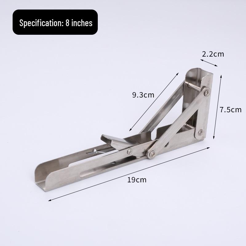 Stainless Steel Folding Triangular Wall Shelf Support Bracket