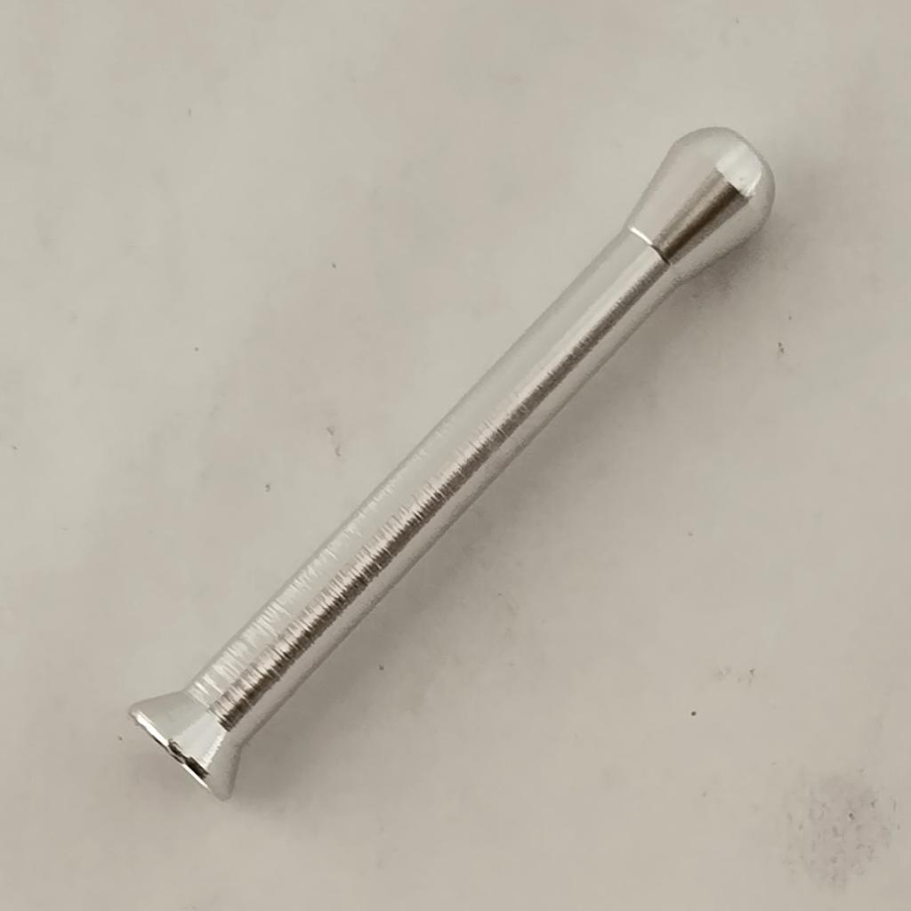 Metal High Quality Portable Snuff tube Fashionable trend Snuff pipe 64mm Aluminum Alloy Mini Straw Cool Gadget for Men Gift
