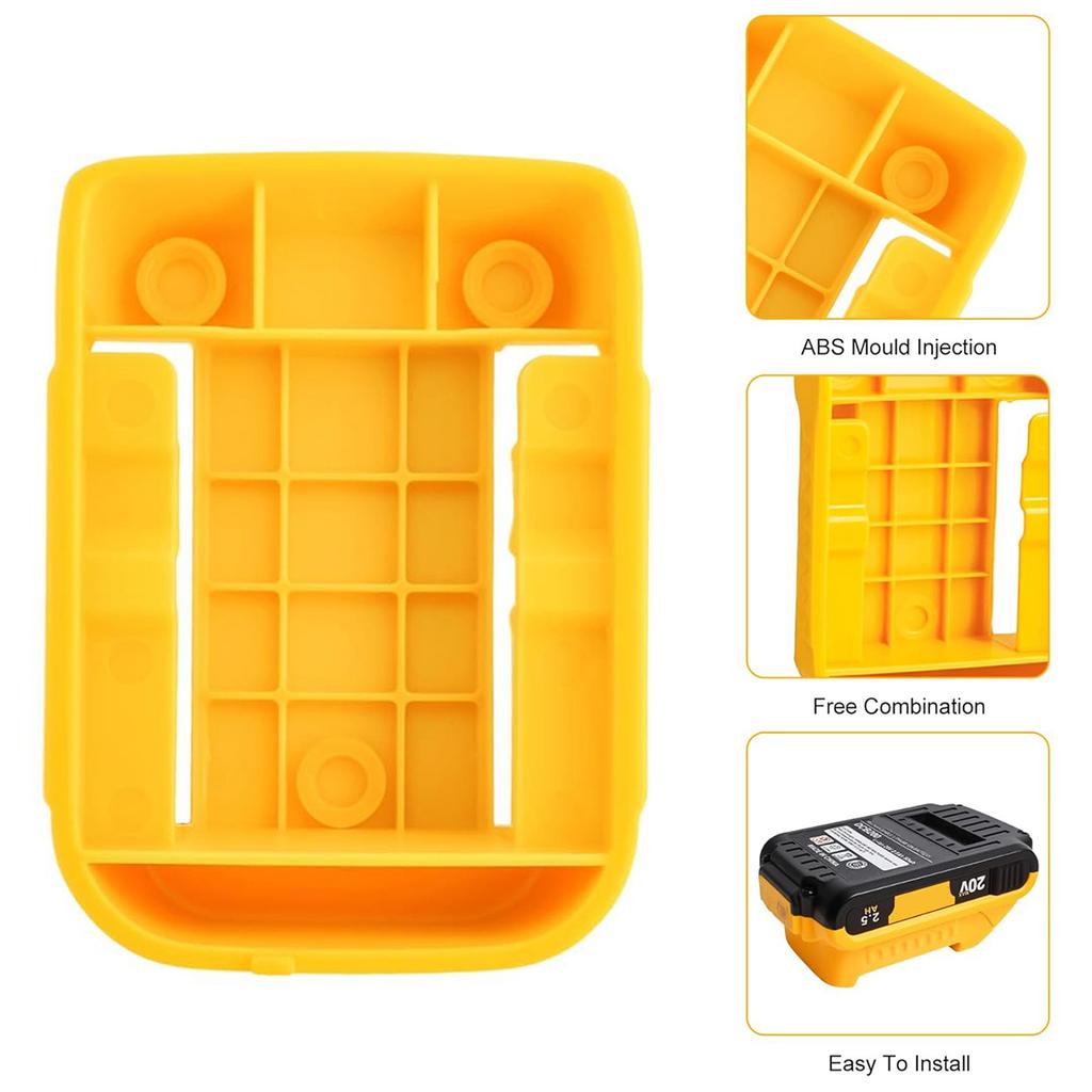 Battery Rack Holder for DCB202 DCB203 DCB204 20V Power Tool ABS Construction MultiDirection Installation in Garage