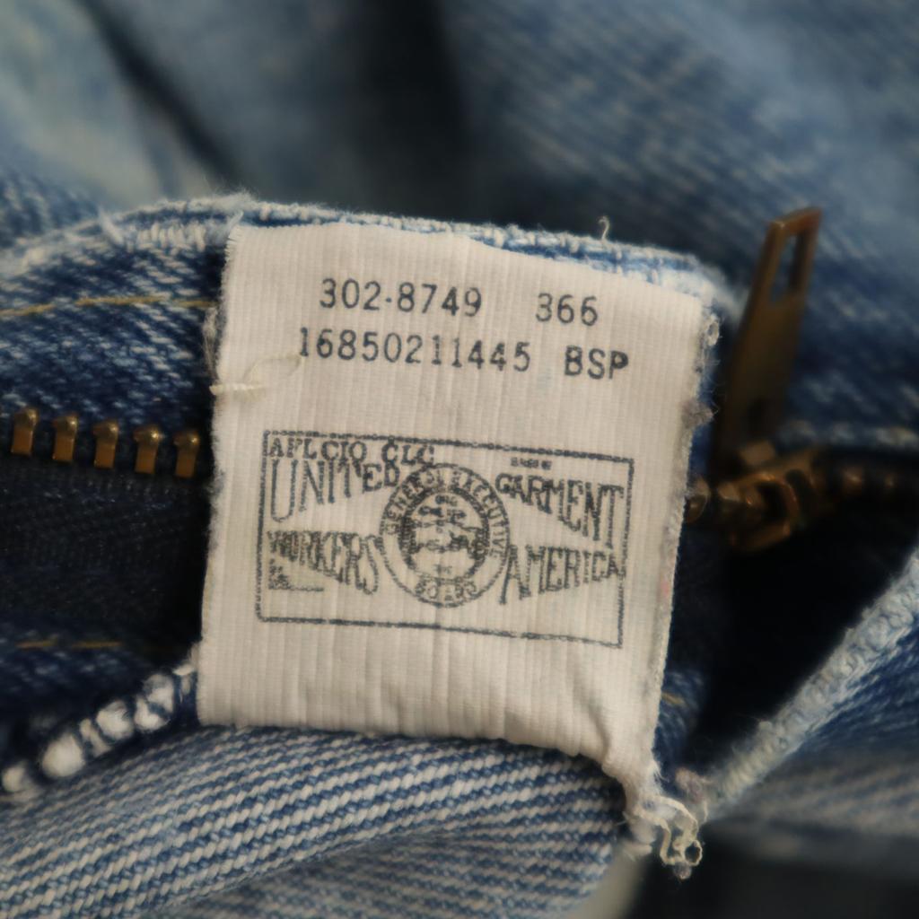 Lee 90s Made in USA Old Tapered denim pants 15 M blue jeans Women Used