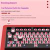 Sakura Esports 104-Key Wired Mechanical Keyboard for Girls - PBT Translucent Design, Universal for Office Use