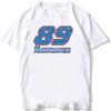 Jorge Martín GP Martinator 89 T-shirt Estiva Unisex Manica Corta GS Sport T-shirt Ragazzo Magliette Casual Equitazione Moto Top Bianchi