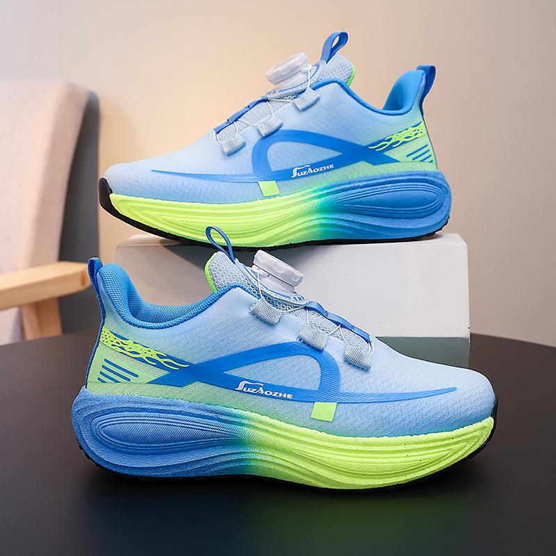 Childrens Sports Shoes New Fashionable Elastic Comfortable Boys Sports Training Shoes Soft Lightweight Non Slip Running Shoes