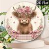 D Flat D Flat Pc Train Rail Round Aluminum Sign Safety Warning Round Wall Decor Modern Design Rustic Metal Wall Art Cros