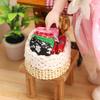 1/12 Dollhouse Miniature Accessories Mini Sewing Tools Basket Simulation Scissors Cloth Ruler For Miniature Scene Decoration