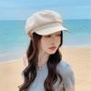 High-Quality Solid Color Octagonal Beret - 2025 Autumn Collection: Sweet, Literary-Inspired Cap