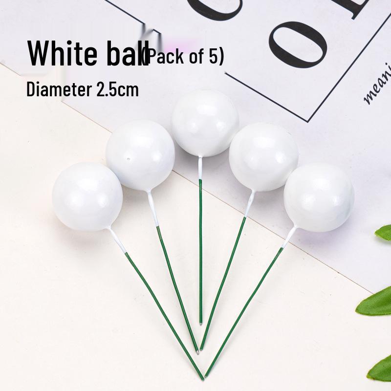 100pcs Cake Toppers: Gold, Silver, and Colorful Balls for Birthday Party Decorations